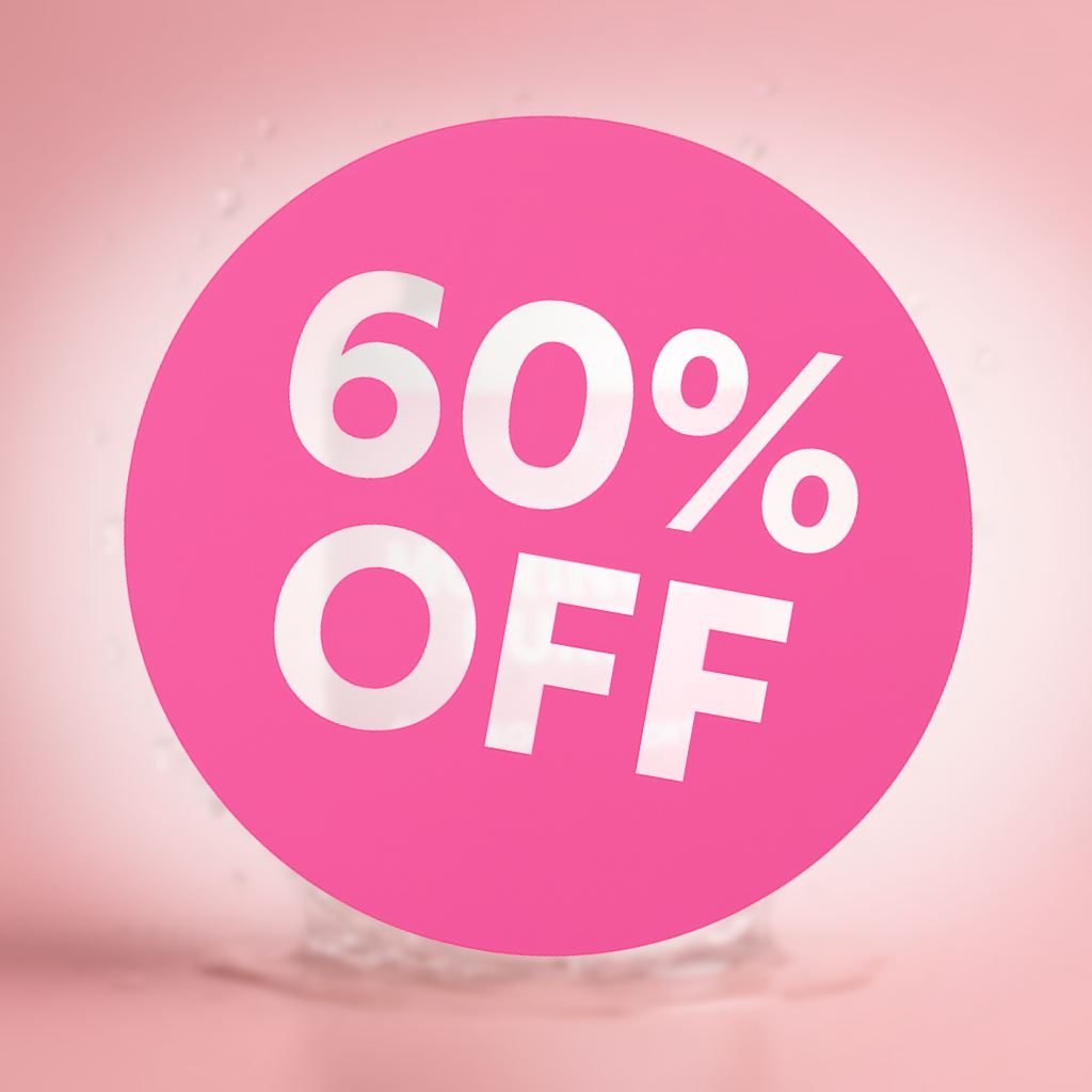 60% OFF badge